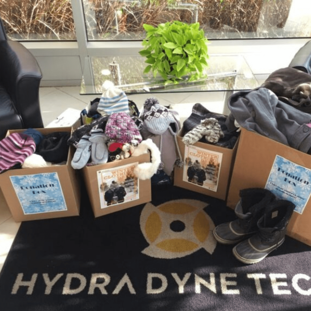 Partnership with Kiwanis Club: Coats for Families - Hydra Dyne Tech