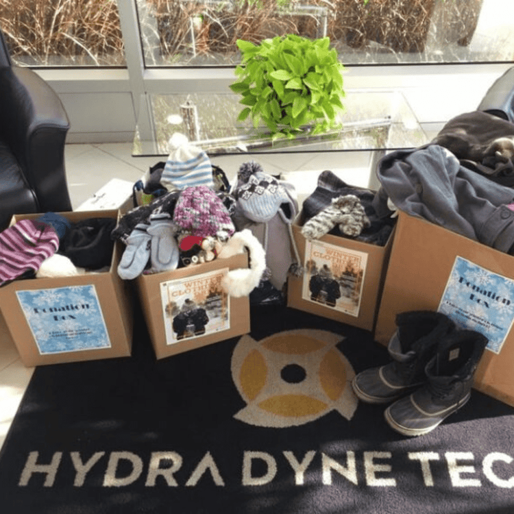 Partnership with Kiwanis Club: Coats for Families - Hydra Dyne Tech